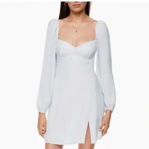 NEW WITH TAGS ARITZIA Wilfred Novella Dress Baby Blue Size 4